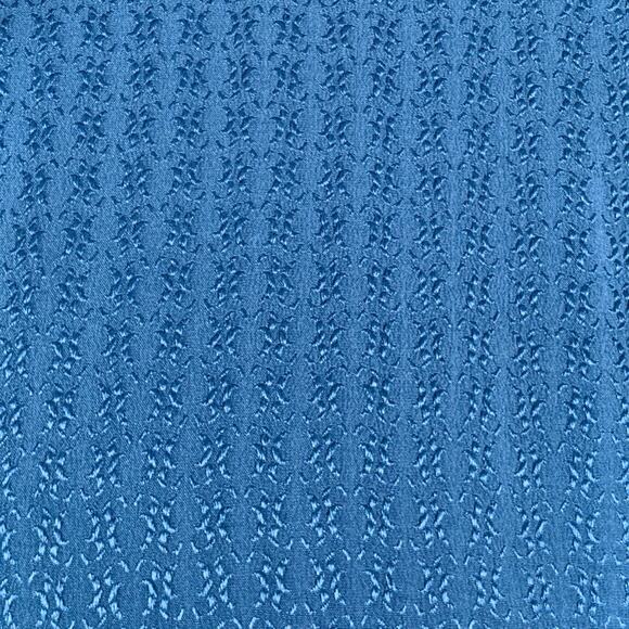 BILLIONAIRE COUTURE Size XL Blue Jacquard Silk Button Up Long Sleeve Shirt - Picture 2 of 8